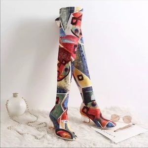 Knee length boots comfortable heel😍💄